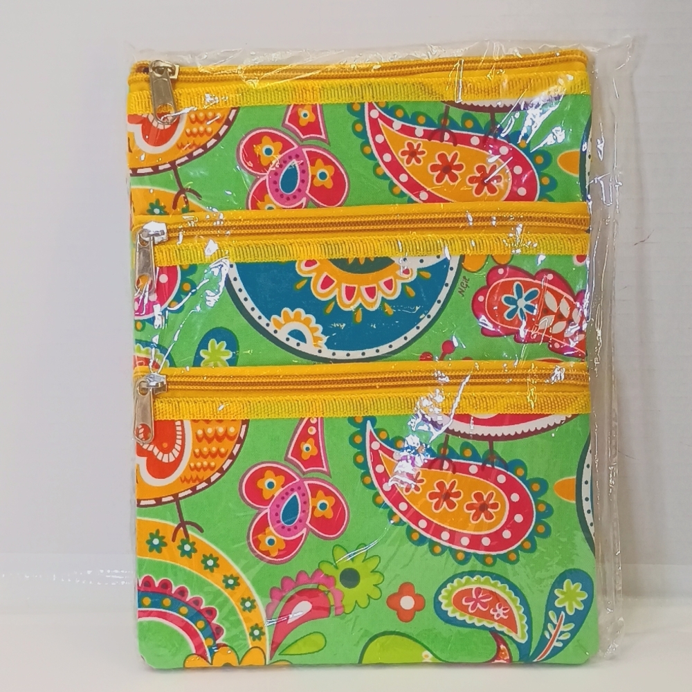 Green Paisley Crossbody